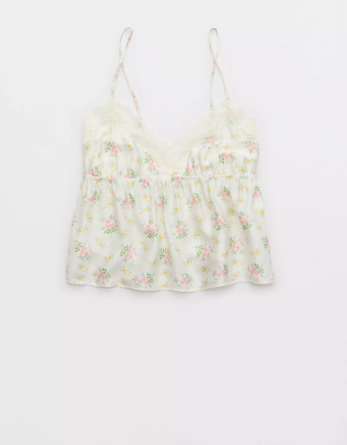 Aerie Off-Duty Satin Flirty Tank | Aerie