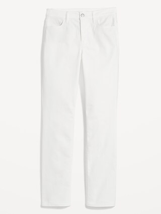 High-Waisted Wow Slim-Straight White Jeans for Women | Old Navy (US)