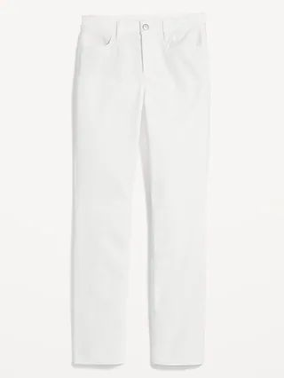High-Waisted Wow Slim-Straight White Jeans for Women | Old Navy (US)