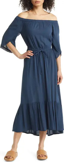 Off the Shoulder High/Low Maxi Dress | Nordstrom