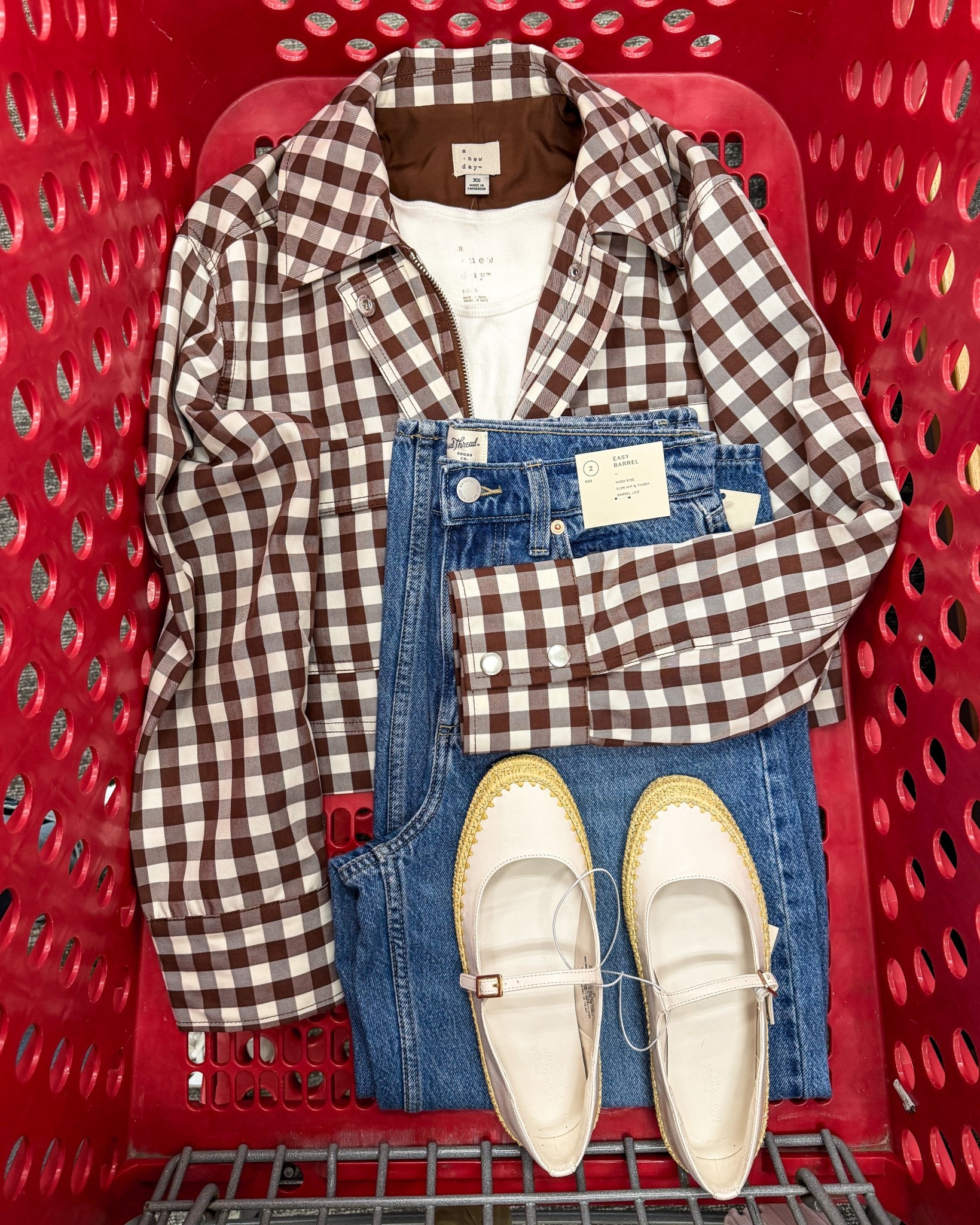 The cutest gingham spring jacket and Mary Jane espadrilles 🤎

#LTKootd #LTKOver40 #LTKSeasonal
