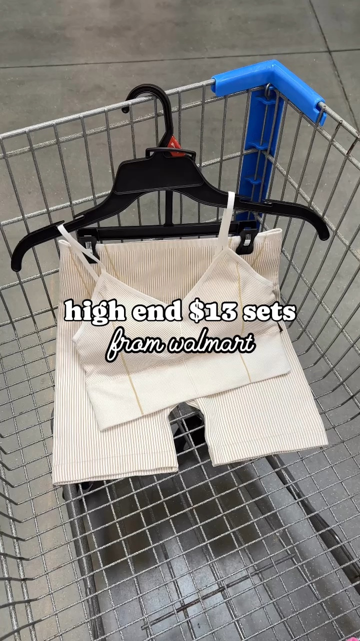 High end $13 bra & biker shorts sets from walmart!! These are unsealed good and I cent belie the price point!! 😱 the fabric is so soft!! 

**sizing: I think these fit tts, I originally went for a M, but they are a little big!

#newatwalmart #walmartfitness #walmartactivewear #walmartfinds #walmartfashion @walmart

#LTKFitness #LTKActive #LTKVideo