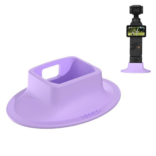 TYUANDOUER Pocket 3 Stand Base Mount, Silicone Non-Slip Desktop Mount for DJI Osmo Pocket 3 Creator Combo, Lightweight Compact Stand for OSMO Pocket 3 Handle Accessories - Purple | Amazon (US)