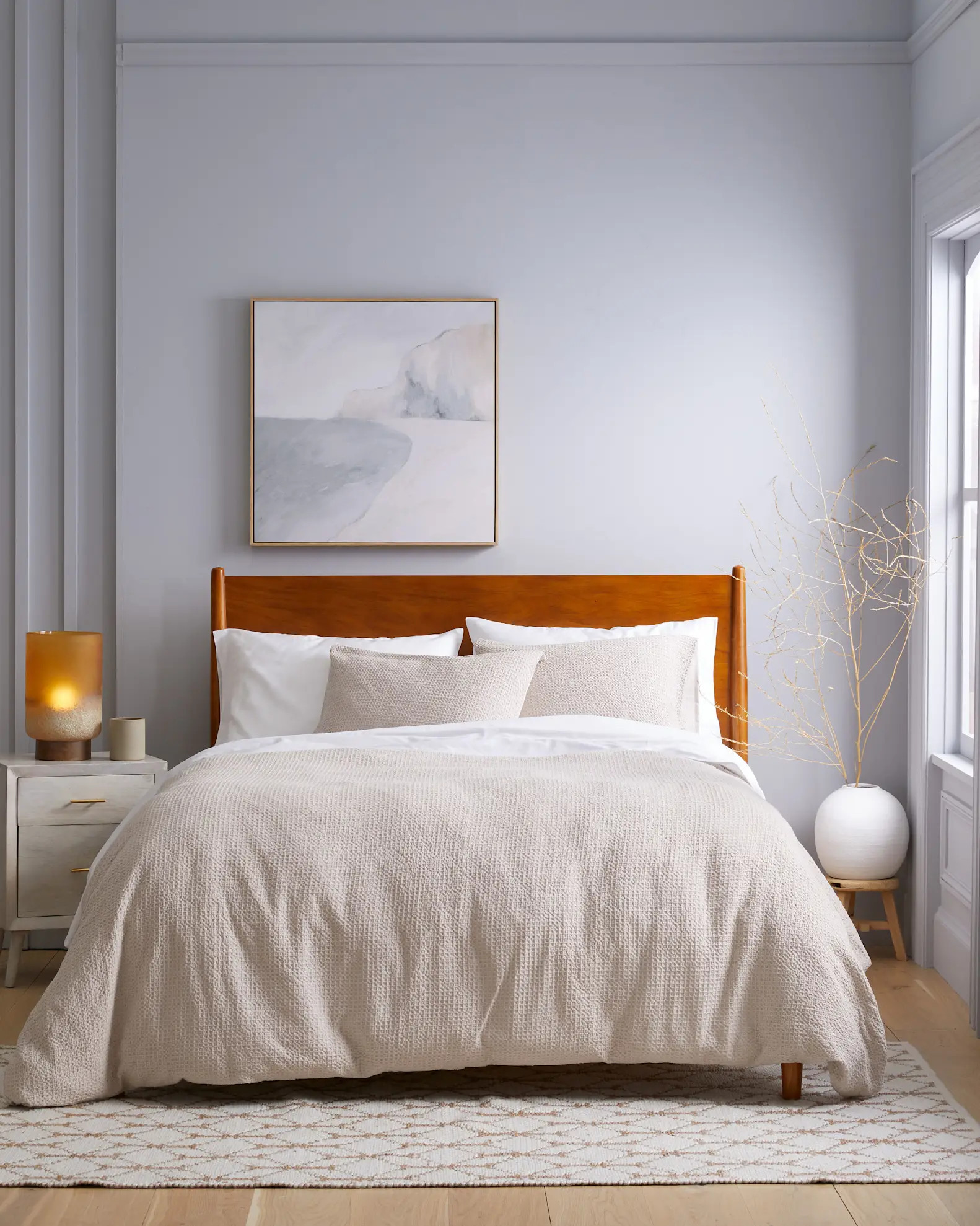 Organic Luxe Waffle Duvet Cover Set in Sand | Quince