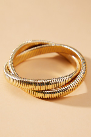 Twisted Gold Metal Bracelet in Gold | Altar'd State | Altar'd State