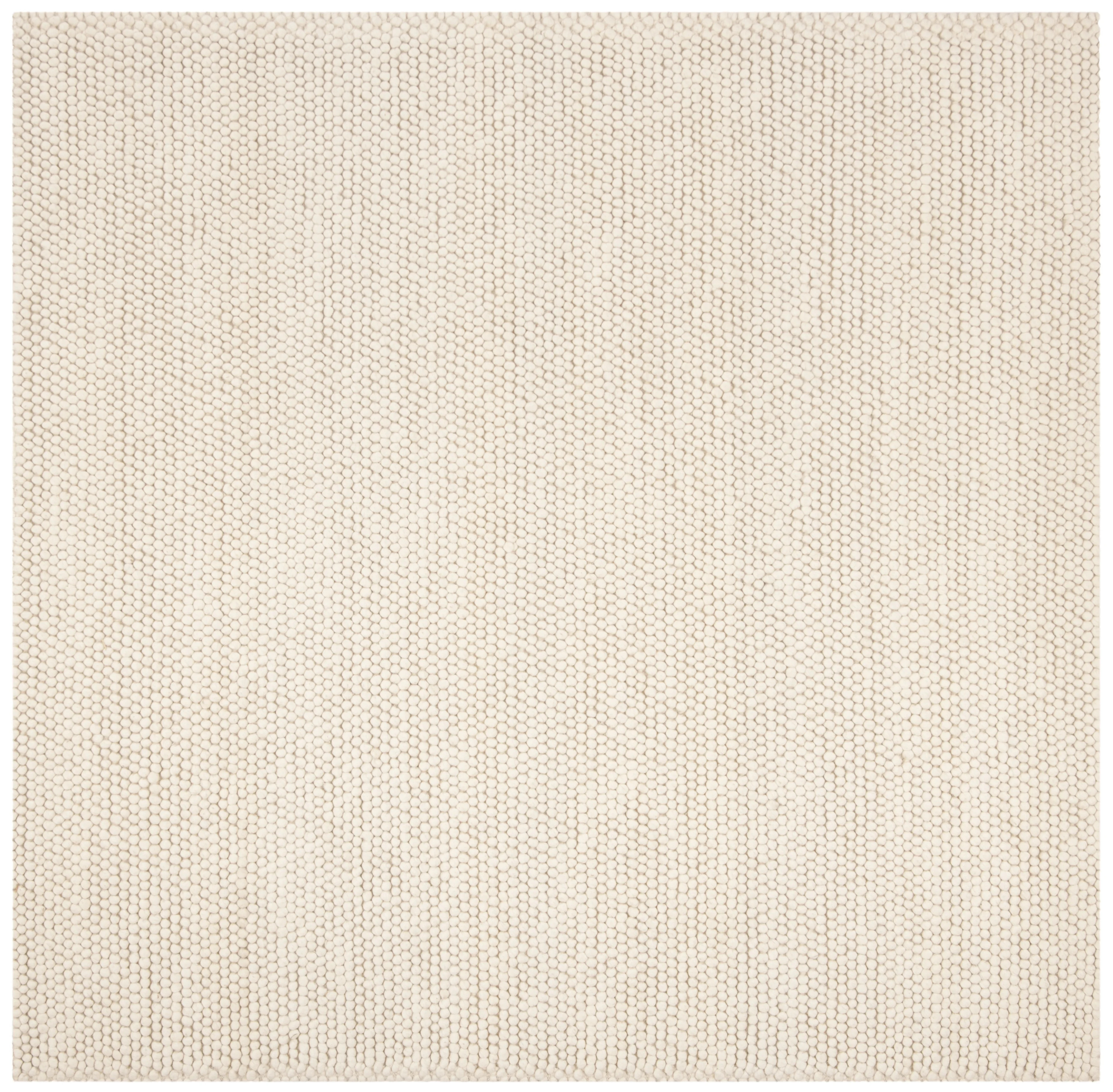 SAFAVIEH Natura Feride Solid Braided Wool Area Rug, Ivory, 6' x 6' Square | Walmart (US)