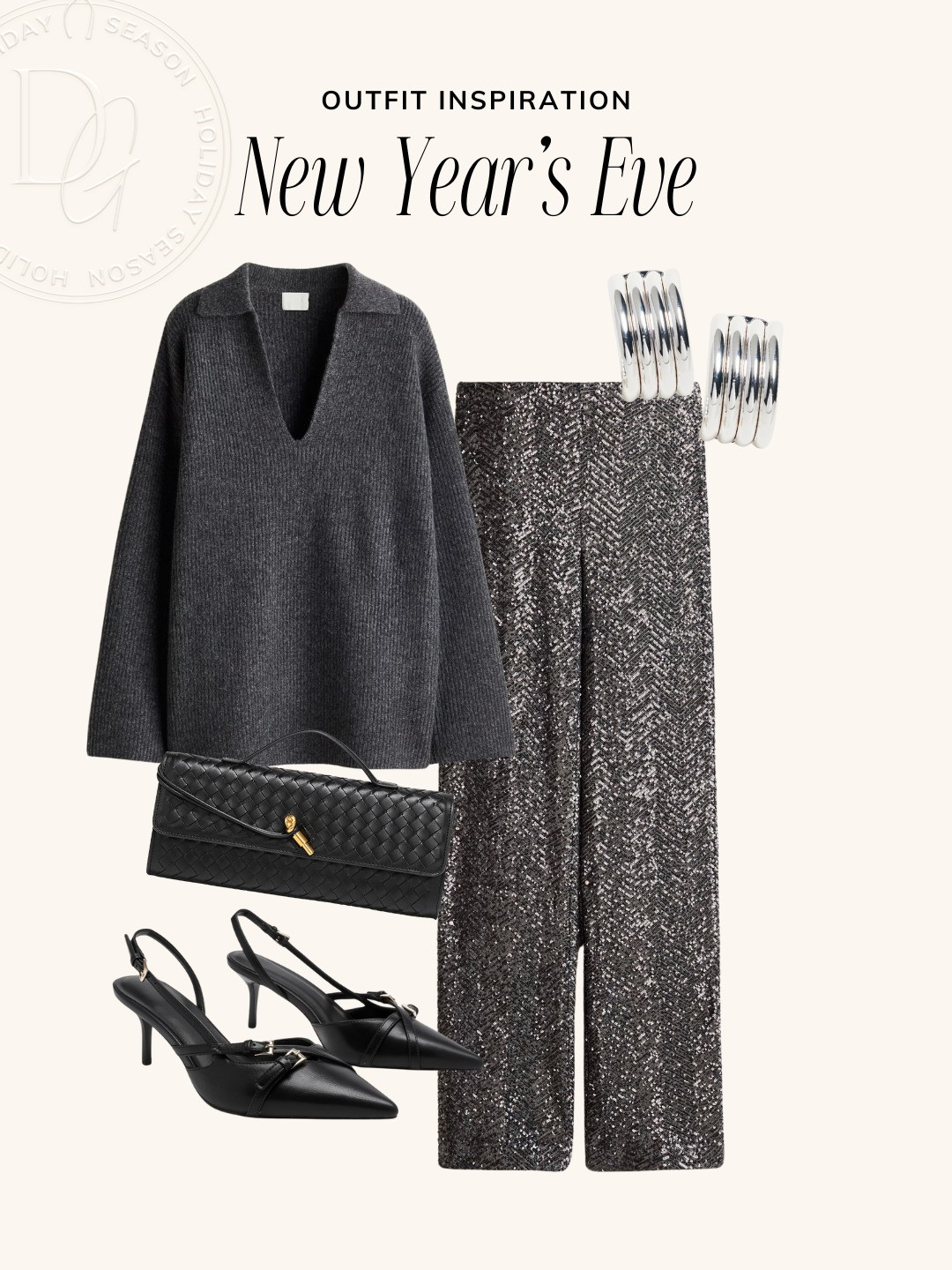 NYE Outfit 〰️ Stand-out staples for NYE!

New Year’s outfit, NYE bag, NYE accessories, NYE jewelry, NYE heels, statement heels, New Year’s Eve, going out outfit, sequin pants, sequin wide leg pants, casual chic NYE 

 

#LTKHoliday #LTKSeasonal #LTKParties
