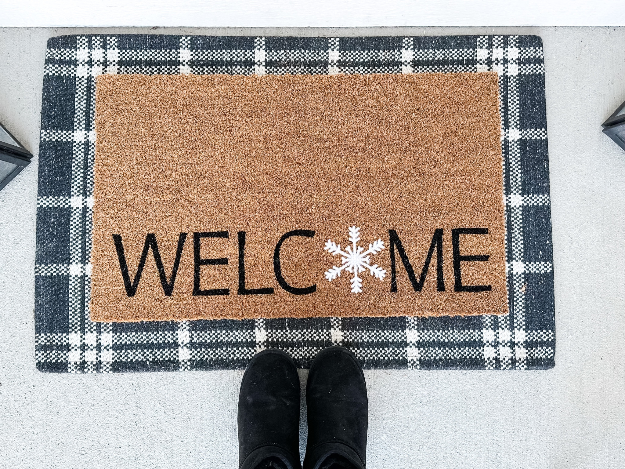Welcome to my holiday decor! 

I updated my front door mat for the winter/holiday season for under $30! The larger mat works for more than the holidays, which I love. And Target has so many great options for under $15. Catch them on sale throughout the coming weeks during all the sales, too! 

#LTKSeasonal #LTKHoliday #LTKCyberWeek