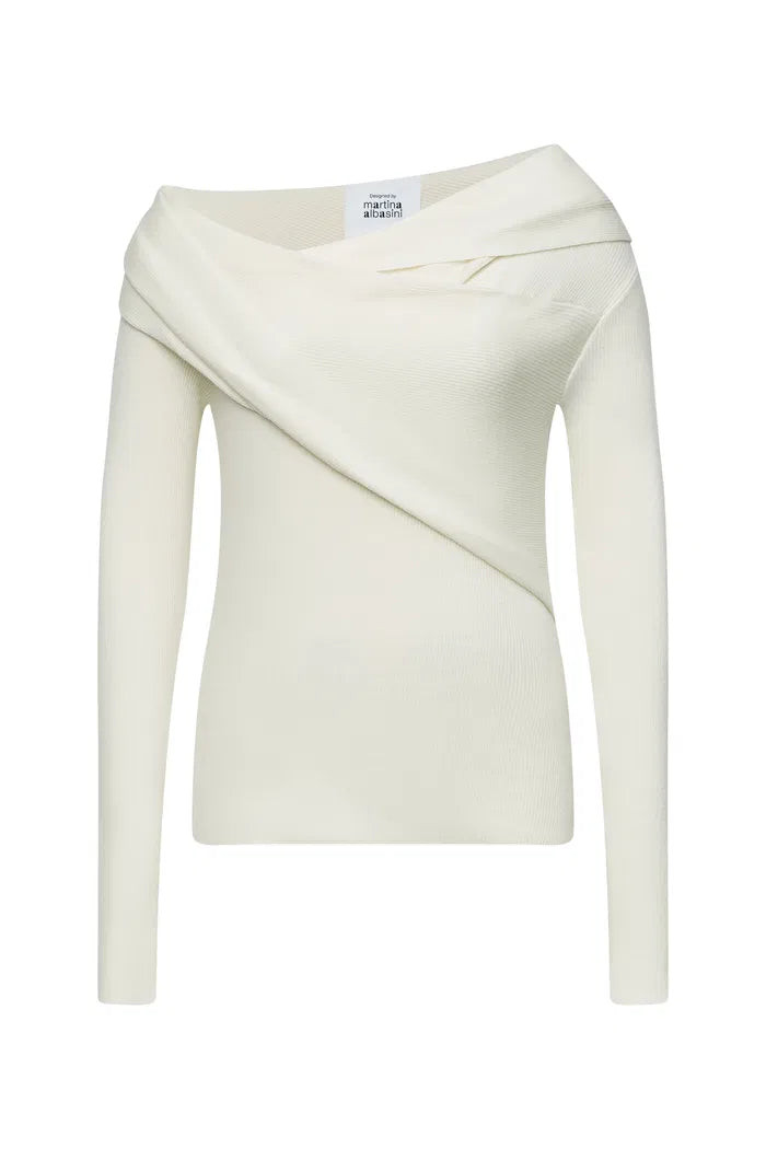Venus Asymmetrical Sweater in Lyocell Blend | Fabrique