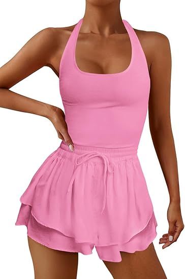 ReachMe Womens Running Onesie Workout Rompers One Piece Outfits Exercise Jumpsuits Gym Yoga Cloth... | Amazon (US)