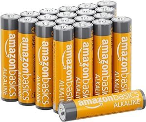 Amazon Basics 20-Pack AAA Alkaline High-Performance Batteries, 1.5 Volt, 10-Year Shelf Life | Amazon (US)