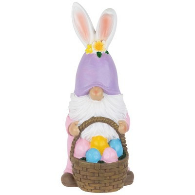 Northlight Easter Bunny Gnome with Egg Basket Figurine - 11.5" | Target