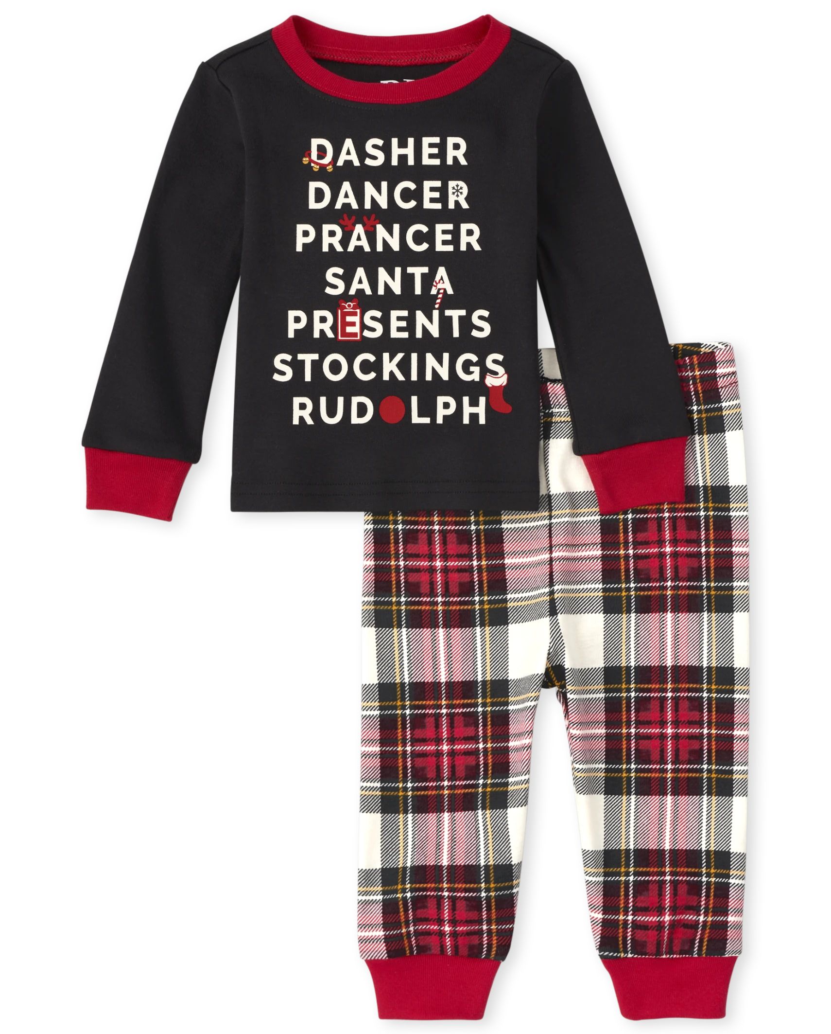 Unisex Baby And Toddler Matching Family Reindeer Games Snug Fit Cotton Pajamas - black | The Children's Place