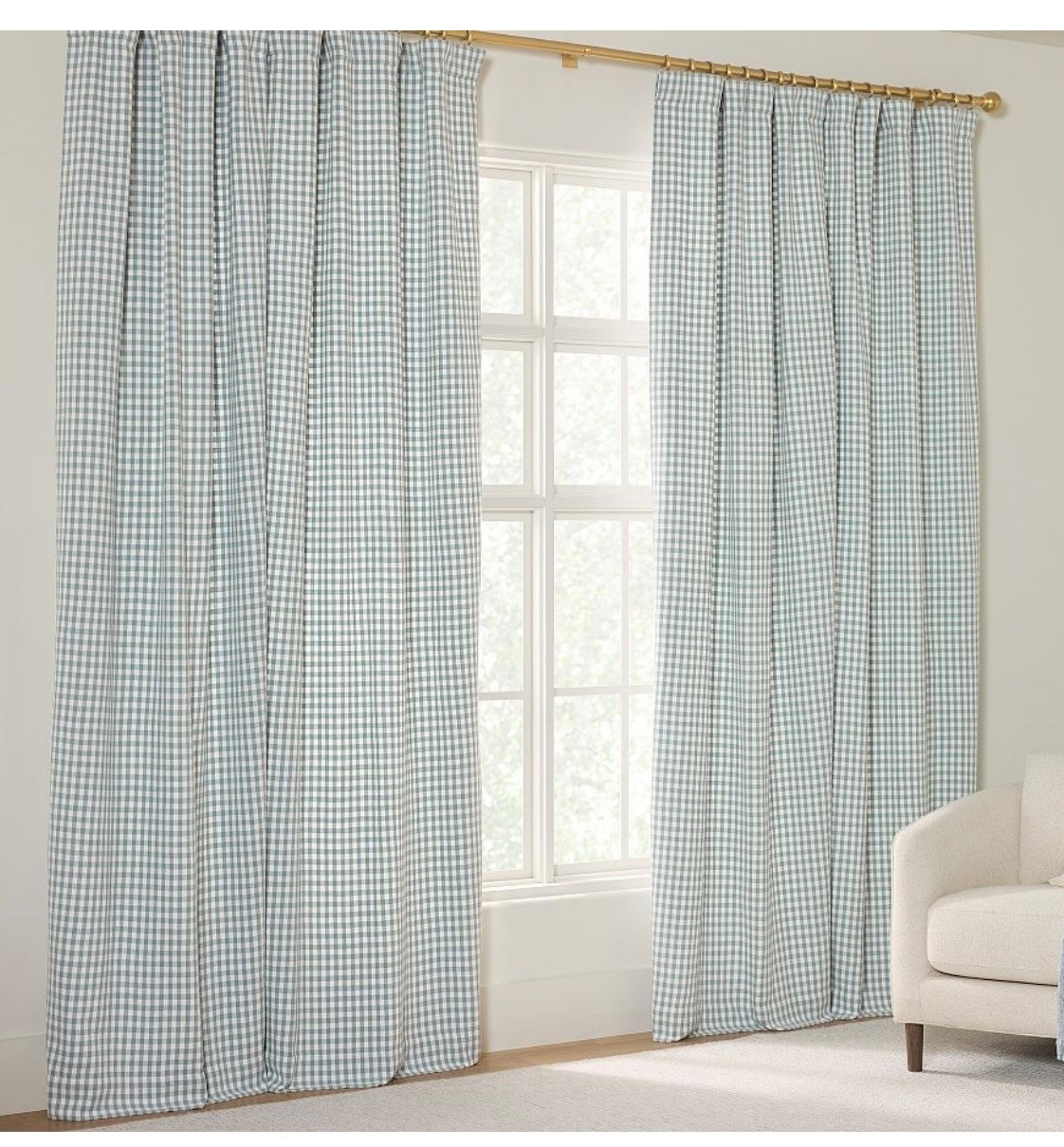 On trend checked curtains, home decor, drapes, check pattern decor, coastal decor, available in blue or neutral color ￼

#LTKHome #LTKstorytime #LTKSeasonal