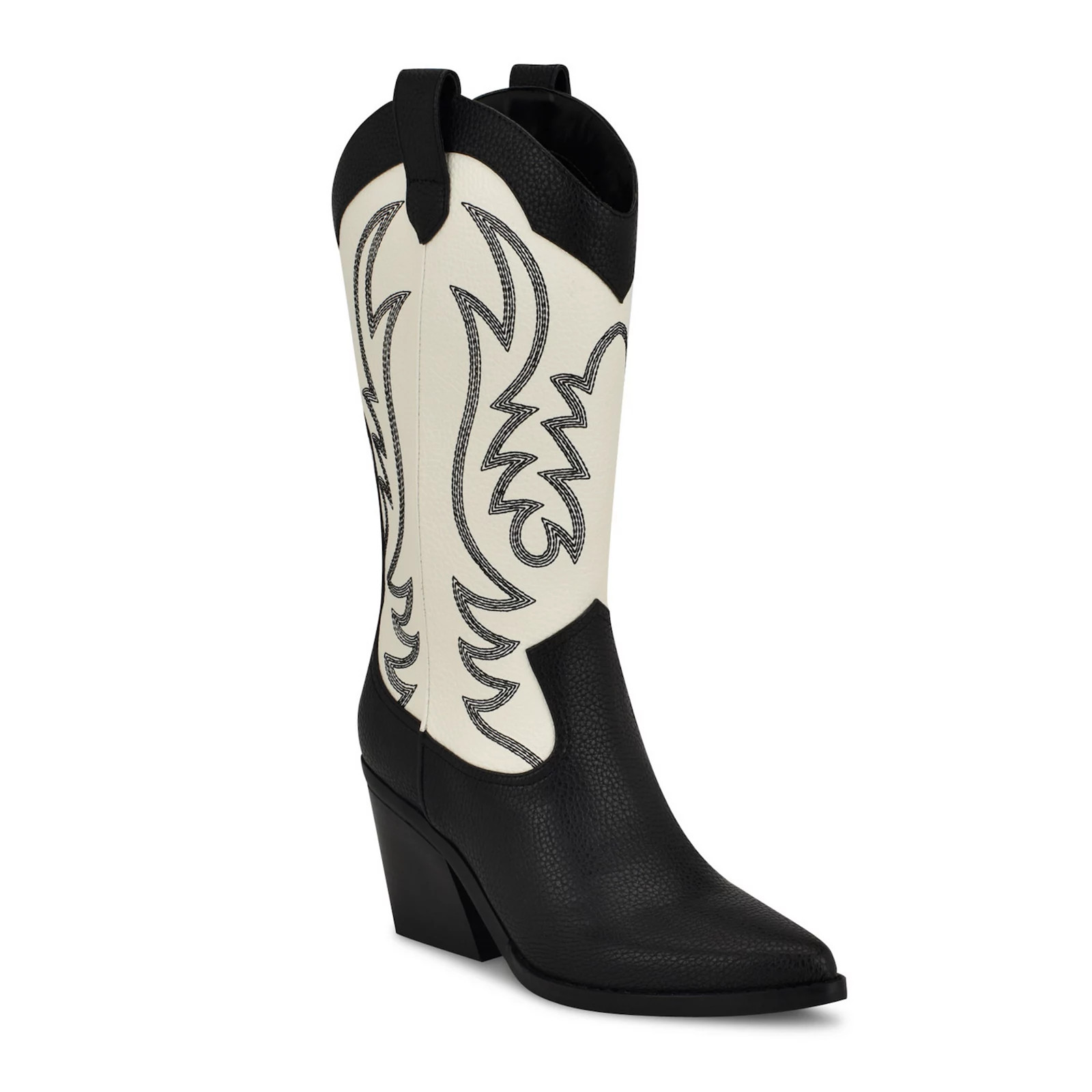 Nine West Keeks Women's Western Boots, Size: 10, White Black | Kohl's