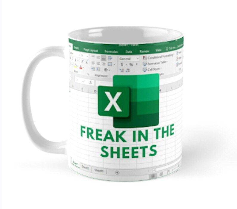 Freak in the Sheets Excel Spreadsheet Lover Worker Gift Idea for Coworker, Accounting, Boss, Frie... | Etsy (US)