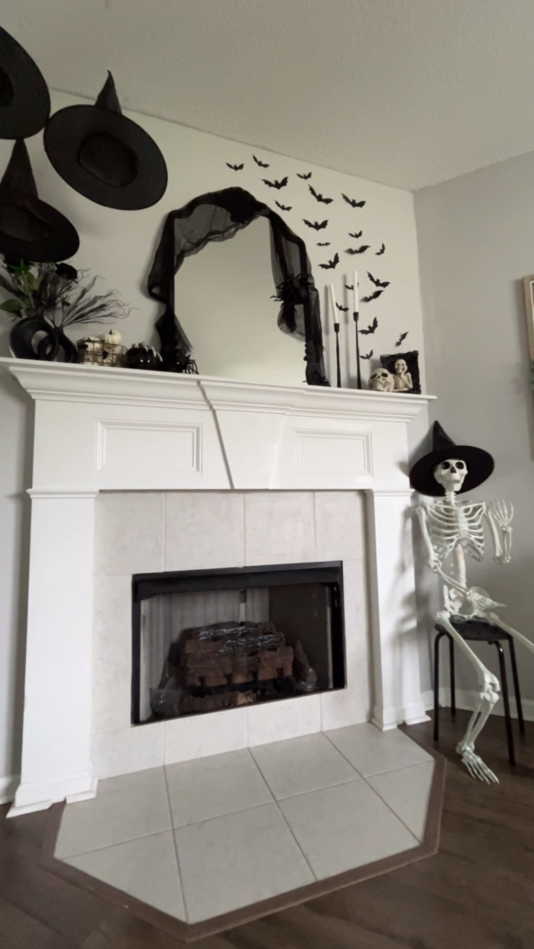 Halloween Decor for Fireplace

#LTKHome #LTKHalloween #LTKVideo