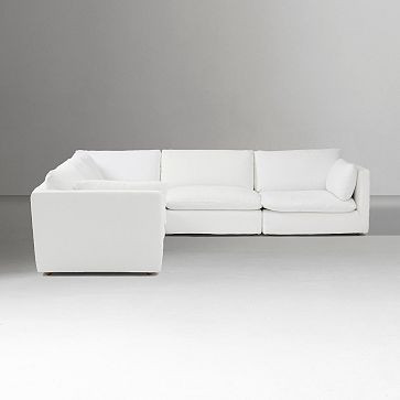 Hampton Modular 5-Piece L-Shaped Sectional (125") | West Elm (US)