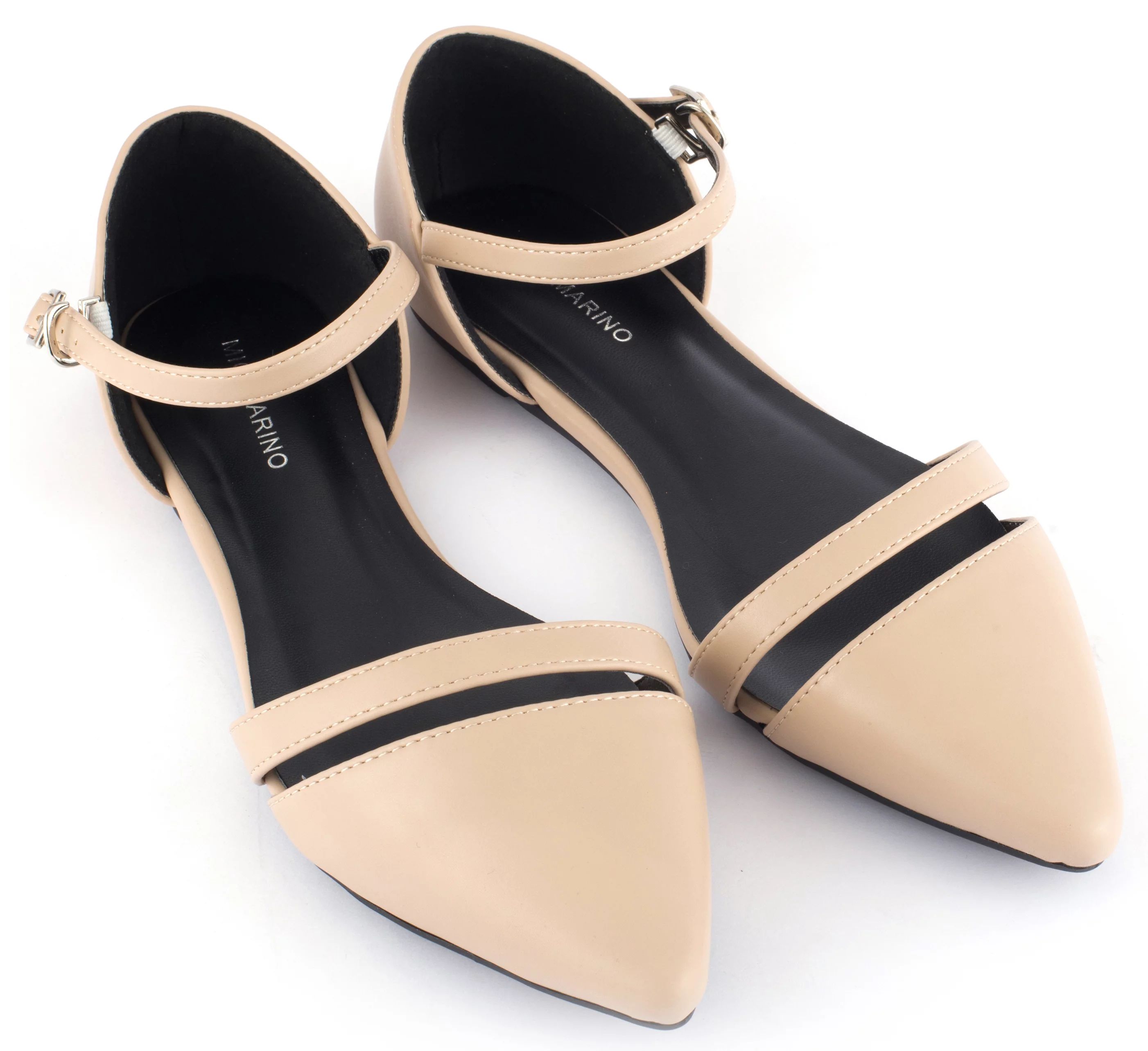 Mio Marino Women’s Patti Ankle Strap Flats - Walmart.com | Walmart (US)