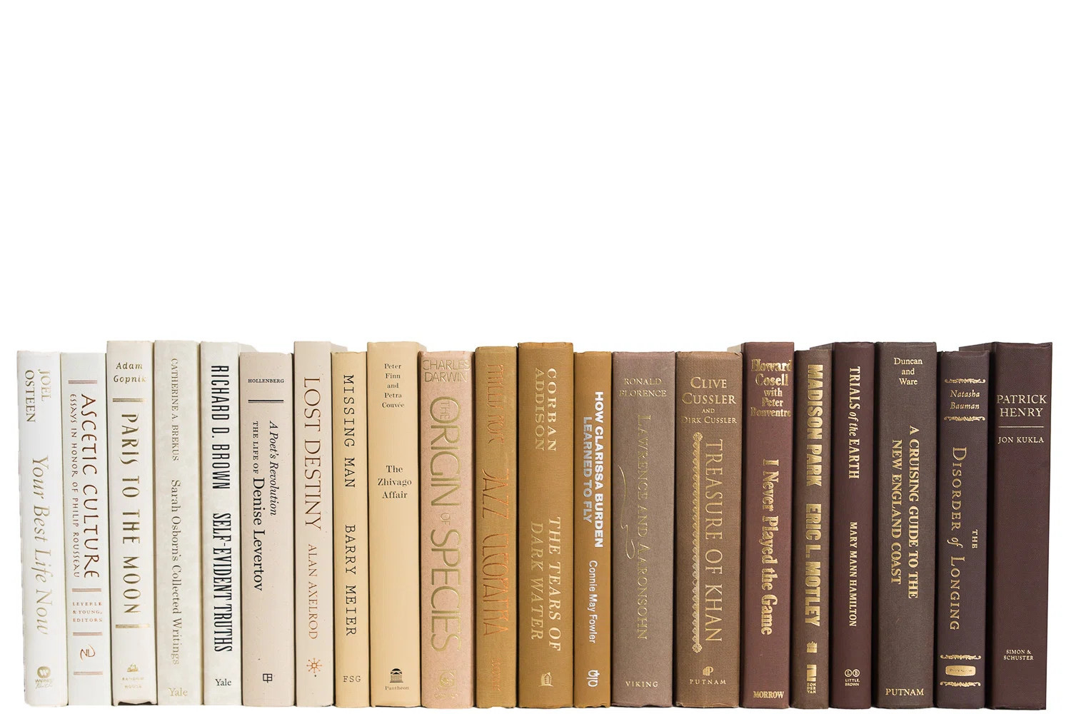 Decorative Books - Latte Ombré Books - Brown Books By The Foot | Wayfair North America