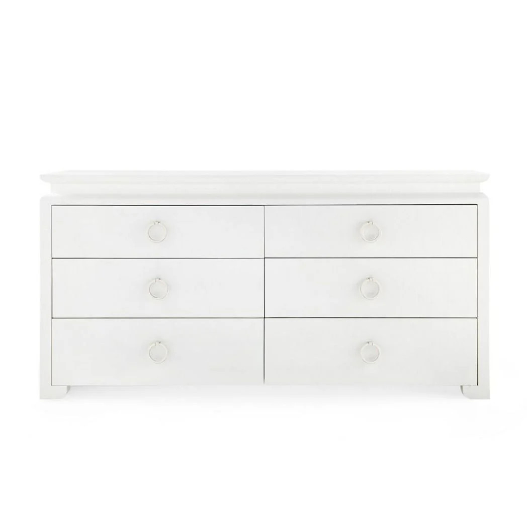 Villa & House Elina Extra Large 6-Drawer Dresser | Mintwood Home