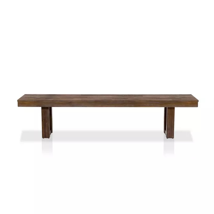 Cayne Solid Wood Dining Bench Dark Oak - HOMES: Inside + Out | Target
