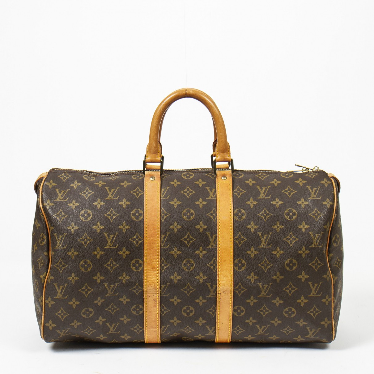 Louis Vuitton Keepall Brown Cotton Travel bags | Vestiaire Collective (Global)