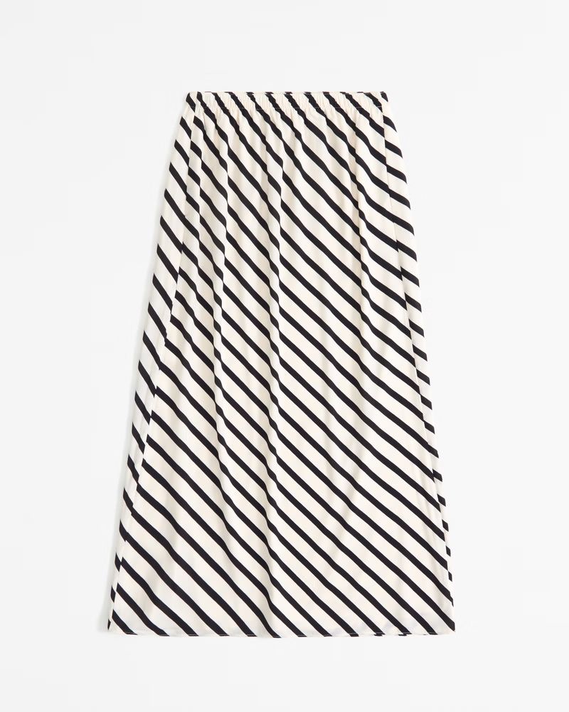 Women's Faux Silk Maxi Skirt | Women's Bottoms | Abercrombie.com | Abercrombie & Fitch (US)