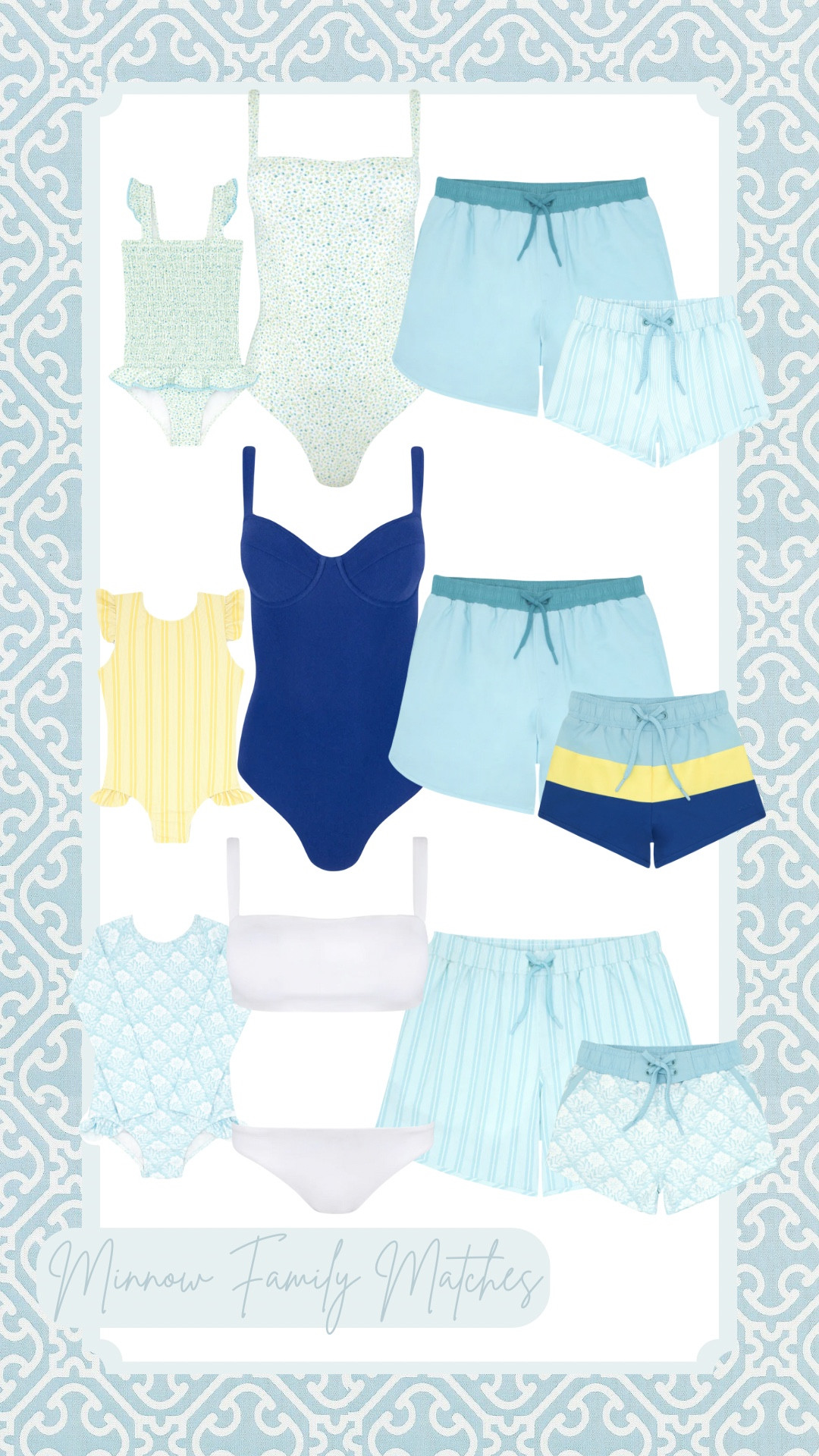 Minnow swimwear for spring!



Matching family swim
Family swimwear 
Matching sibling swim
Men’s swim
Women’s swim
Mom swim
Matching swim
Mommy and me
Daddy and me
Toddler swim
Baby swim
Girls swim
Boys swim 

#LTKswim #LTKkids #LTKfamily