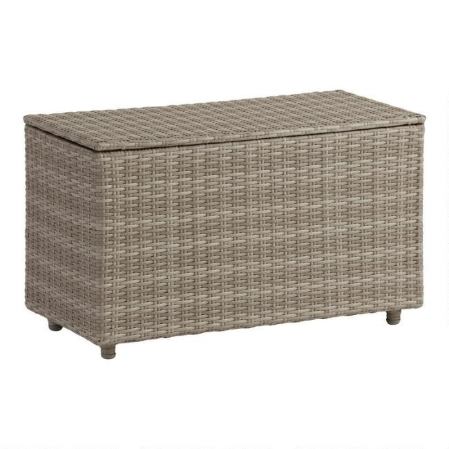 Gray All Weather Napoli Modular Outdoor Storage Table | World Market