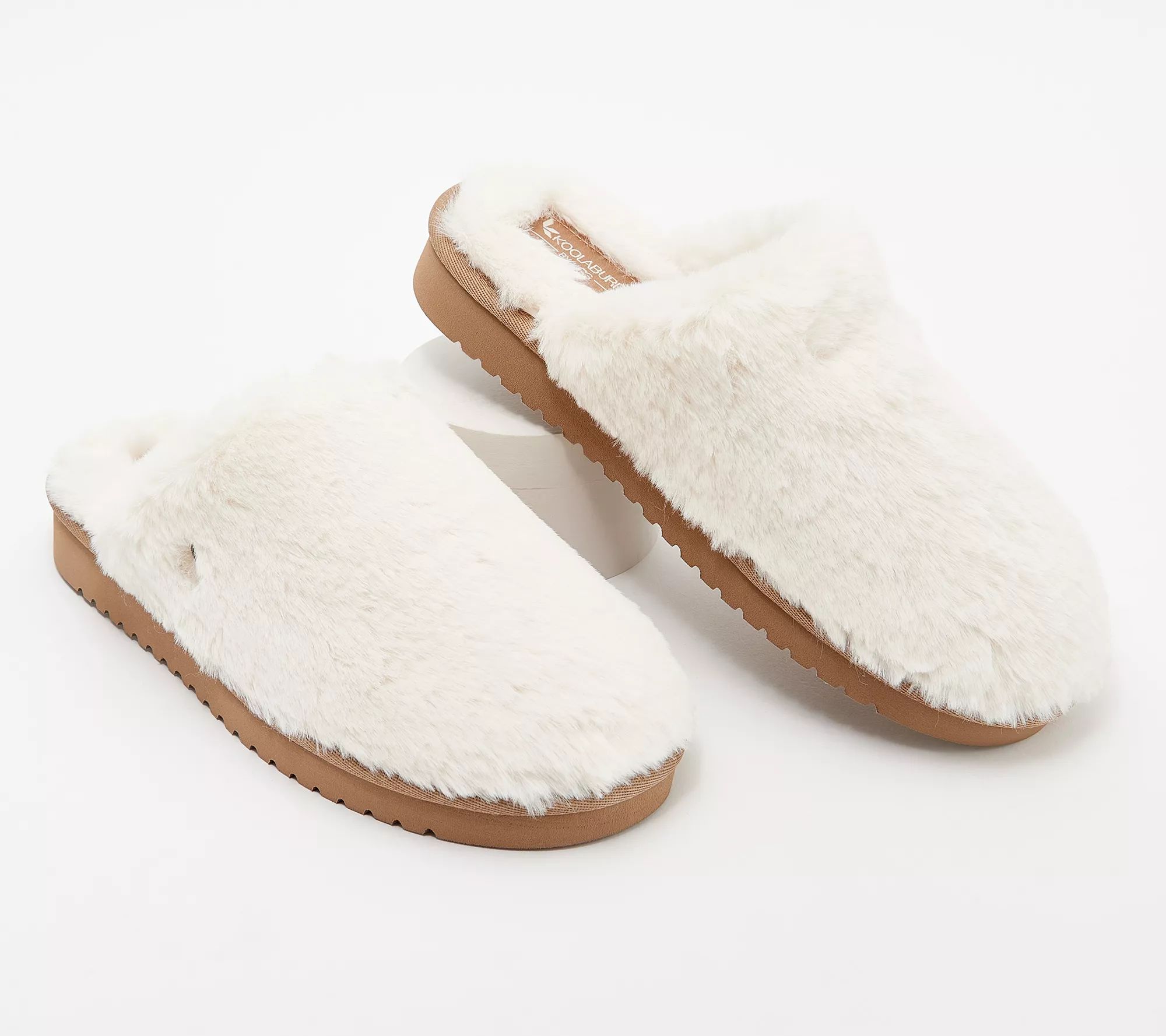 Koolaburra by UGG Fluffy Slippers - Pomi - QVC.com | QVC