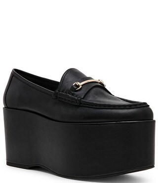 Steve Madden Maureen Leather Bit Buckle Platform Loafers | Dillard's | Dillard's