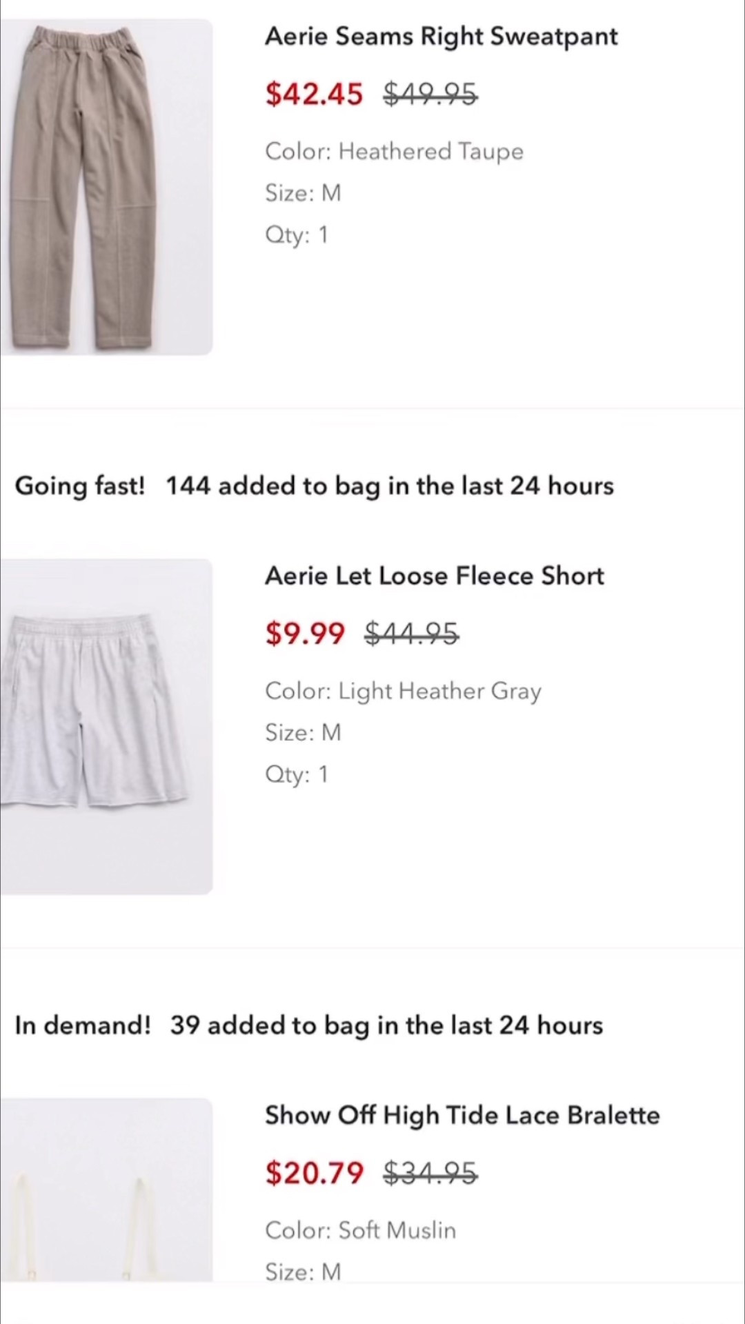 recent orders from aerie 🤌🏼 we love some good sales!

#aerie #aesale #julysales

#LTKSaleAlert #LTKFindsUnder50