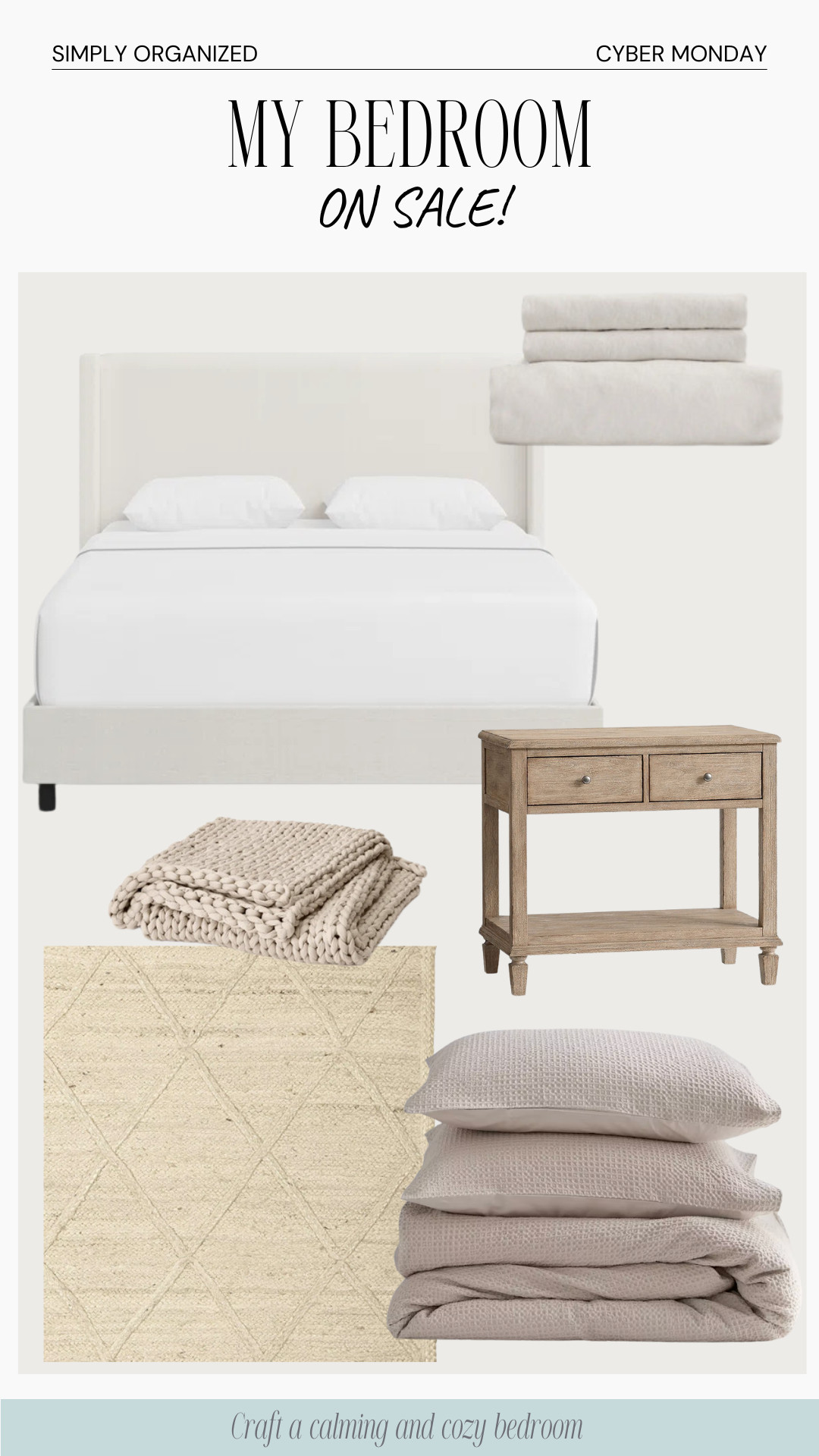 Create a cozy, zen bedroom during the Cyber Monday sales! I am IN LOVE with my bed frame from Wayfair...and my Quince bedding just keeps getting better each Fall. It's so peaceful in my room! I wish the same for you this season! 

 #LTKCyberWeek #LTKHome #LTKSaleAlert