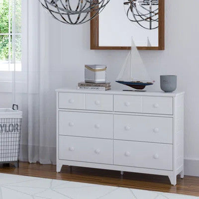 Moss 6 Drawer Double Dresser Storkcraft Color: White | Wayfair North America