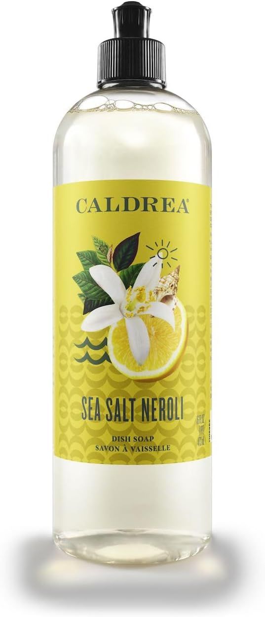 Caldrea Dish Soap, Biodegradable Dishwashing Liquid made with Soap Bark and Aloe Vera, Sea Salt N... | Amazon (US)