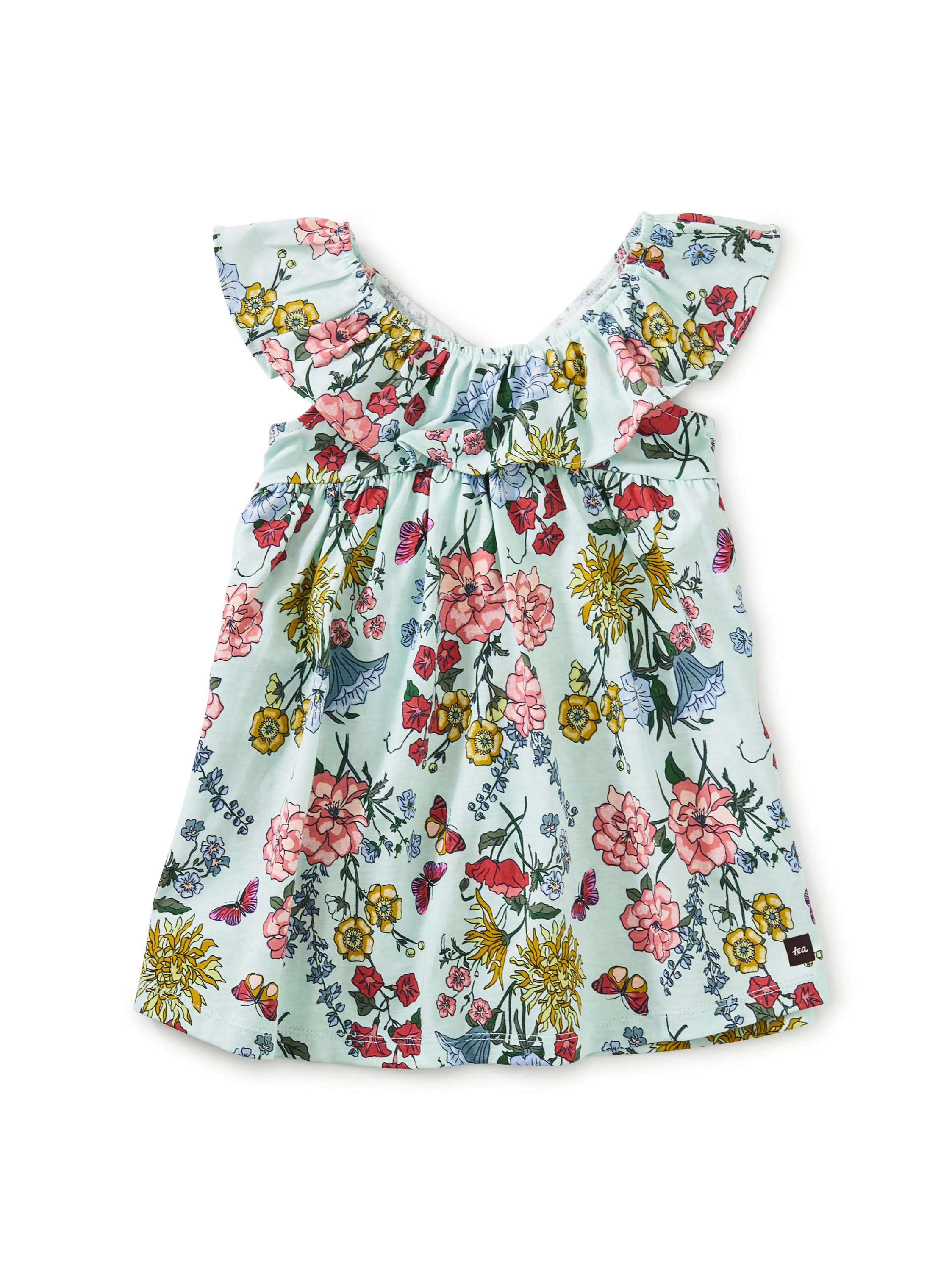 Ruffle Neck Baby Dress | Tea Collection
