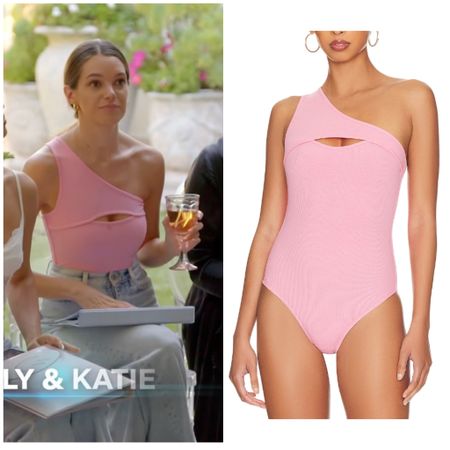 Ally Lewber’s Pink Cutout Bodysuit