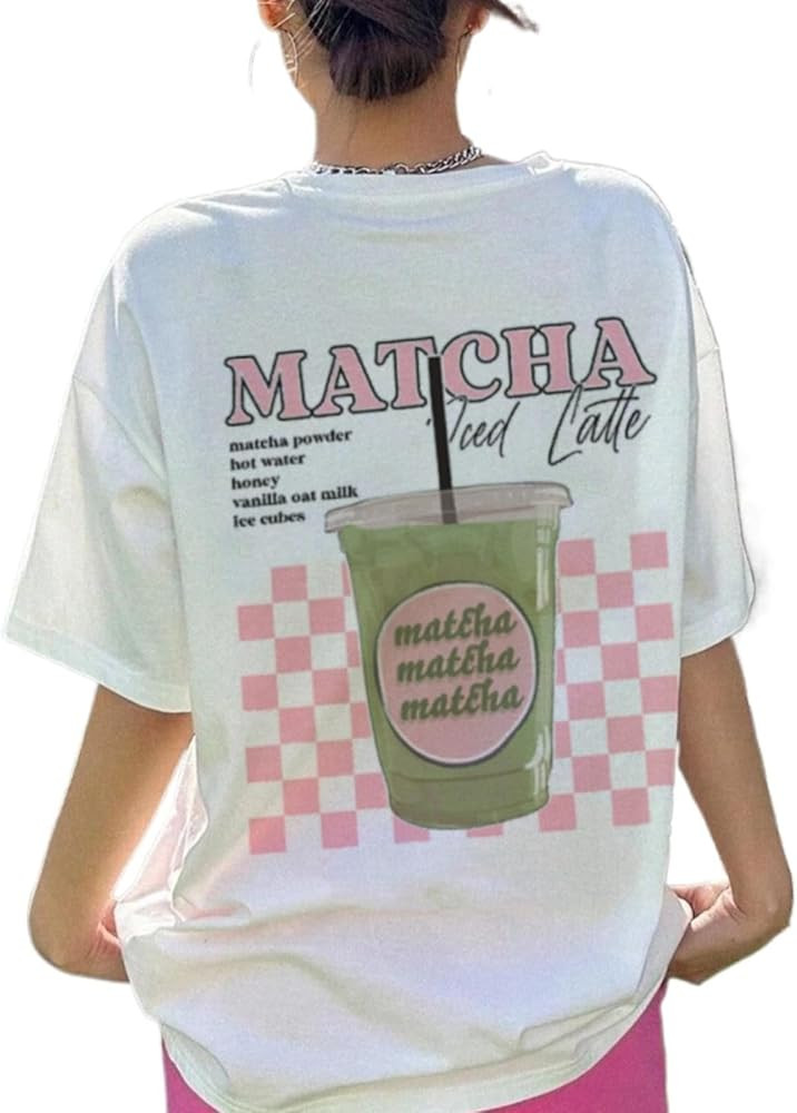 Oversized Graphic Tshirts for Women Y2k Baggy Shirts Funny Vintage Tees Streetwear Aesthetic Clot... | Amazon (US)