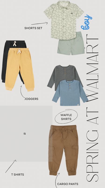 Spring outfits for boys available now at Walmart! All under $20

#LTKfamily #LTKsalealert #LTKkids
