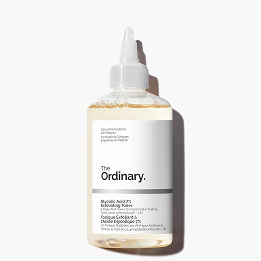 The Ordinary Glycolic Acid 7% Exfoliating Toner, Brightening and Smoothing Daily Toner for More E... | Amazon (US)