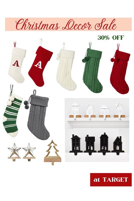 Affordable holiday stockings and stocking holders on sale at Target this week! 30% OFF as low at $7.00.

#LTKSeasonal #LTKHoliday #LTKsalealert