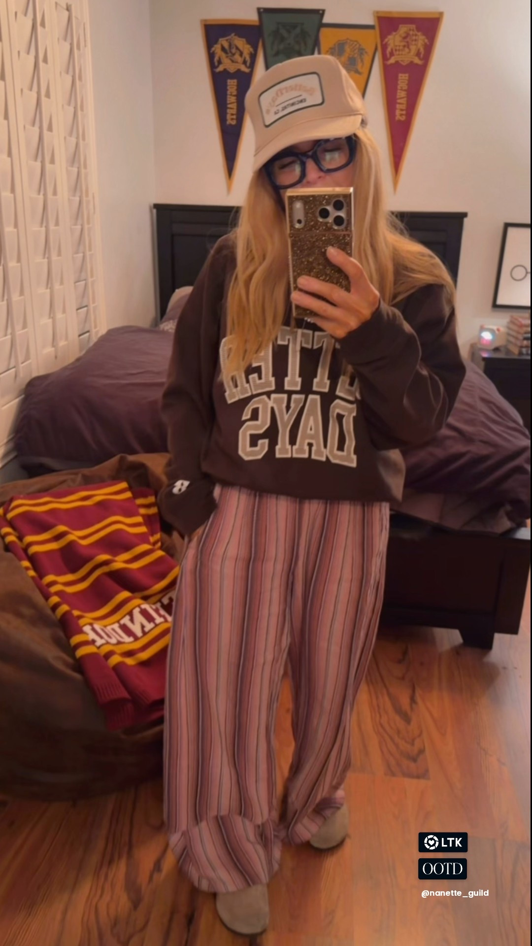 Mid season comfort and cozy without rockin a full on sweats look ! Size up to Medium or Large in sweatshirts for the perfect oversize . Pants are in size XS . 
I’m 5’2” for reference. 

#LTKGiftGuide #LTKootd #LTKCyberWeek