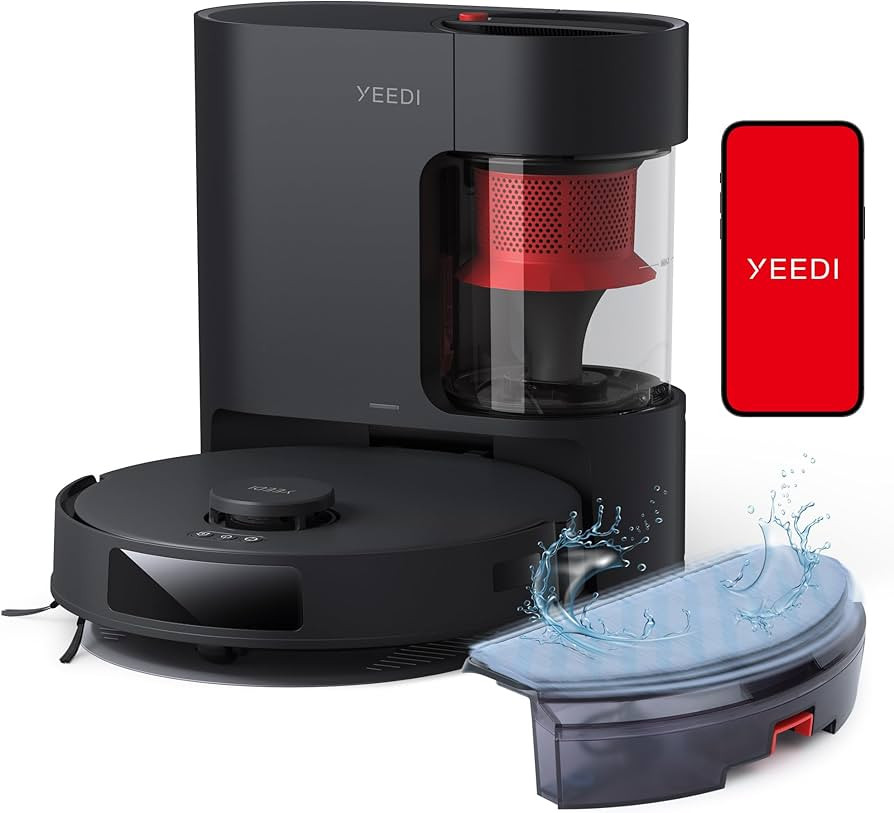Yeedi C12 PRO PLUS Robot Vacuum and Mop, 8000Pa Strong Suction, 7-week Dust Storage, Bagless Dust... | Amazon (US)