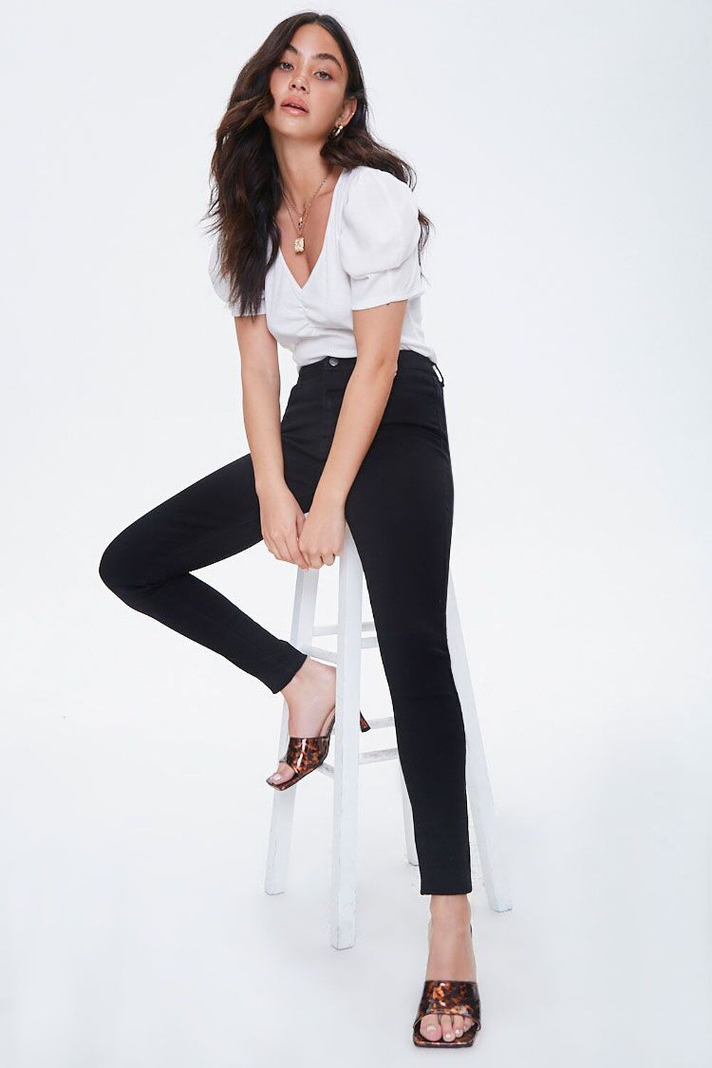 Stretch High-Rise Skinny Jeans | Forever 21 (US)