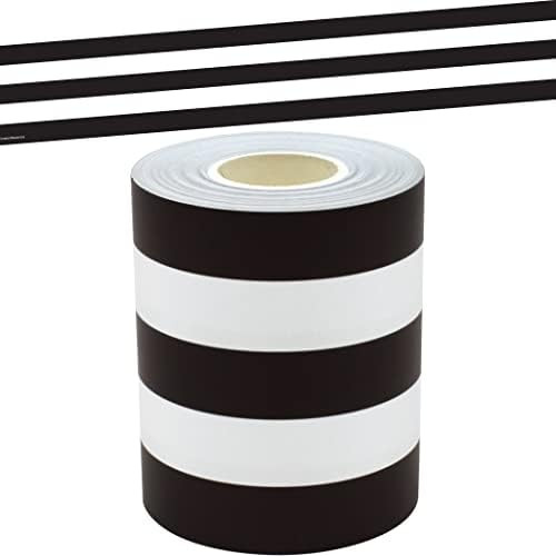 Amazon.com: Teacher Created Resources Black & White Stripes Straight Rolled Border Trim, 50 Feet ... | Amazon (US)