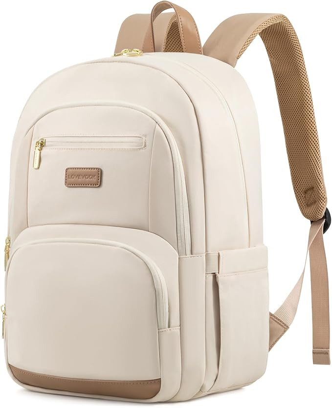 LOVEVOOK Travel Laptop Backpack for Women, Waterproof Work Backpack Fits 15.6 Inch Laptop, Large ... | Amazon (US)