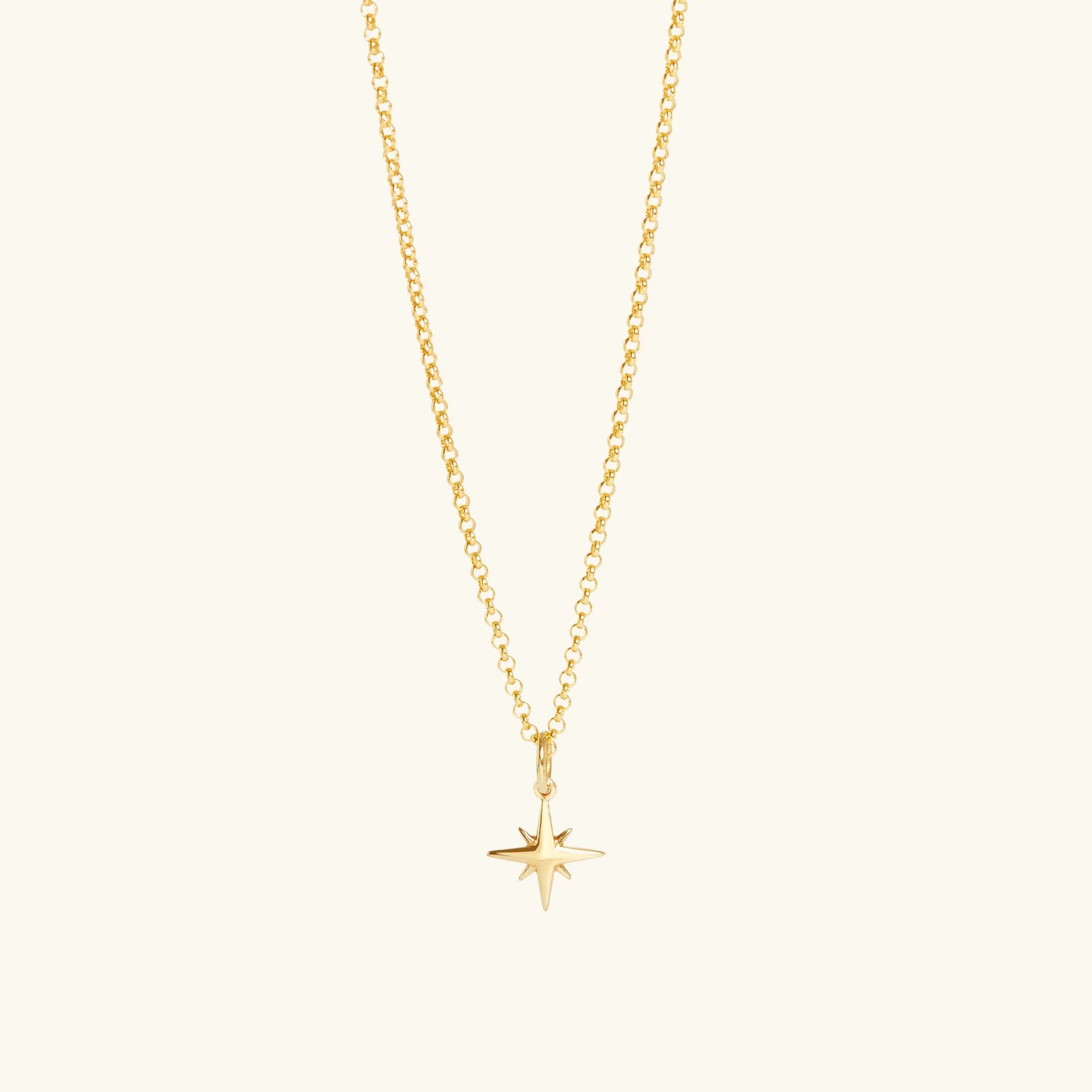 Tiny Star, 18ct Gold-Plated Vermeil On Sterling Silver, Women's Necklace | Muru Jewellery.