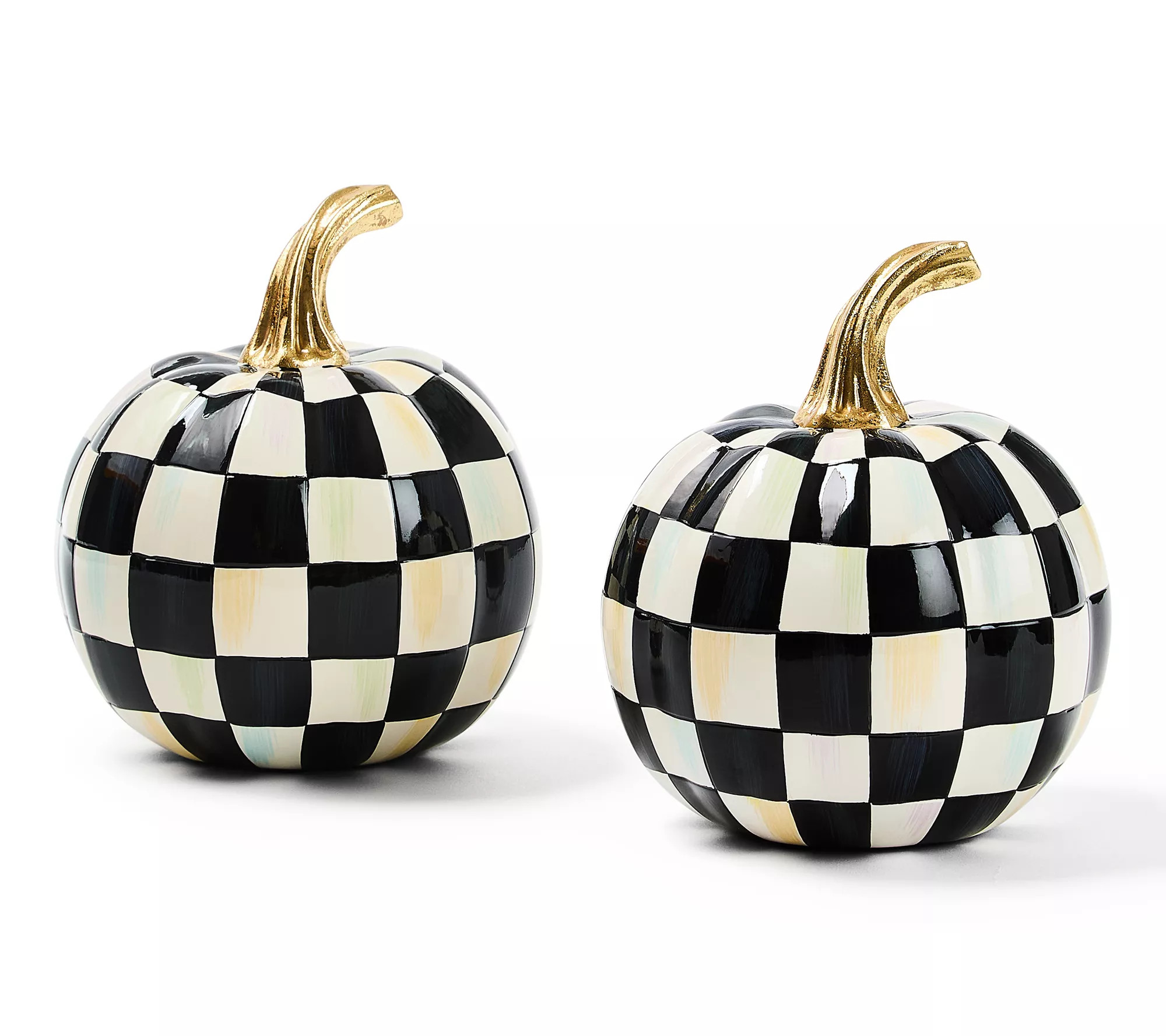 MacKenzie- Childs Set of 2 Mini Pumpkins - QVC.com | QVC
