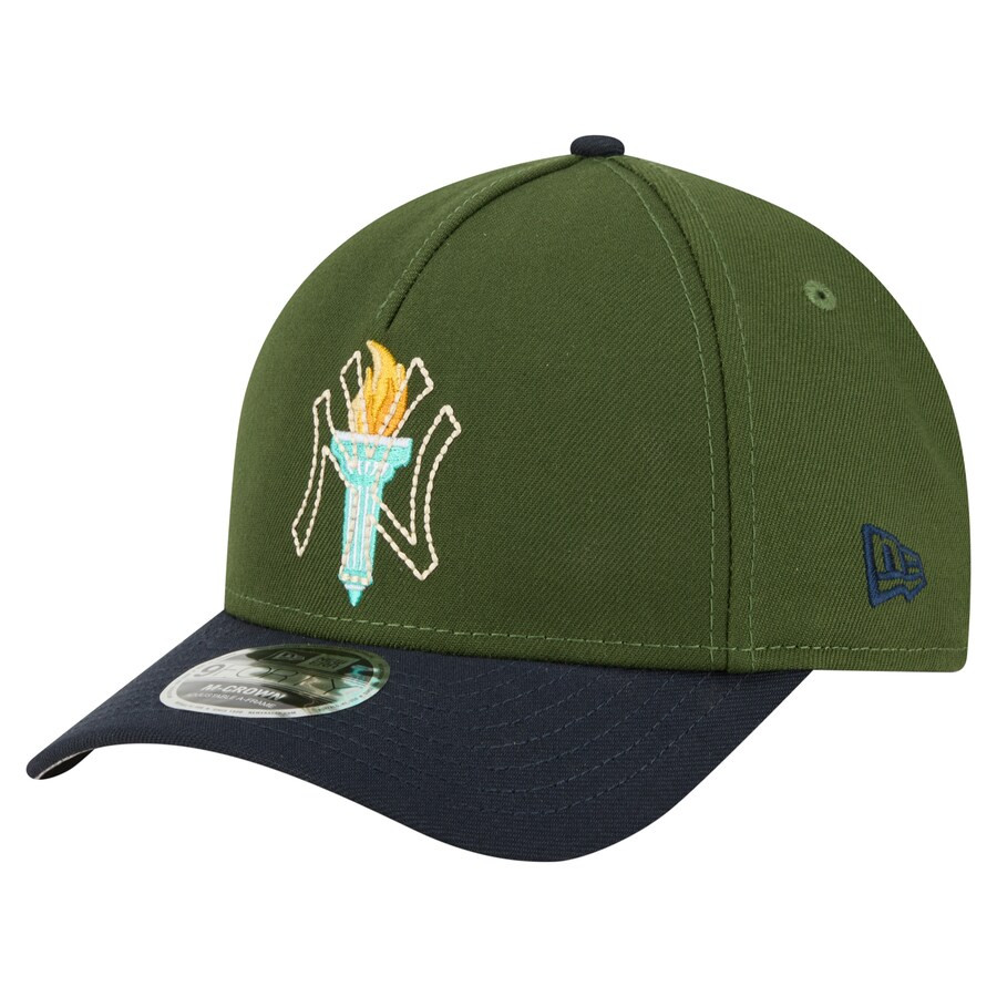 New York Yankees New Era City Feature 9FORTY A-Frame Adjustable Hat - Dark Green | Lids